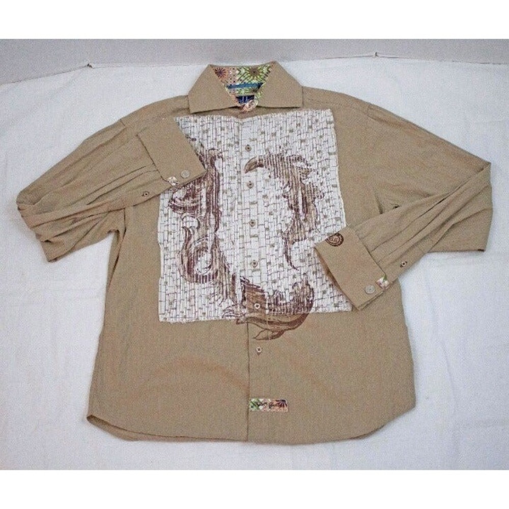 English Laundry Arrogant Mens Long Sleeve Button Shirt Size‎ Large